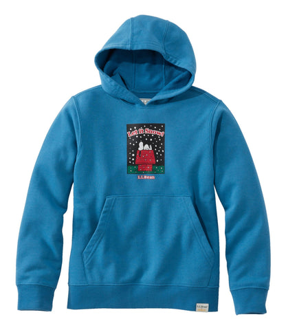 L.L.Bean Kids' L.L.Bean x Peanuts Sweatshirt Hoodie Marine Blue