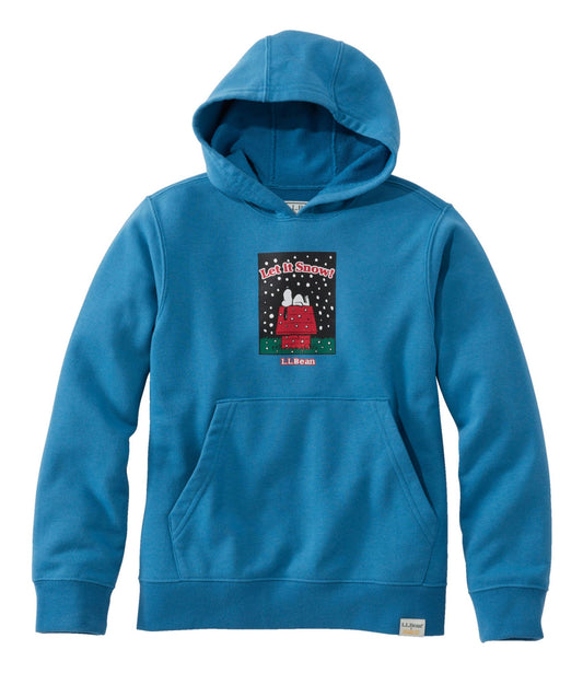 L.L.Bean Kids' L.L.Bean x Peanuts Sweatshirt Hoodie Marine Blue