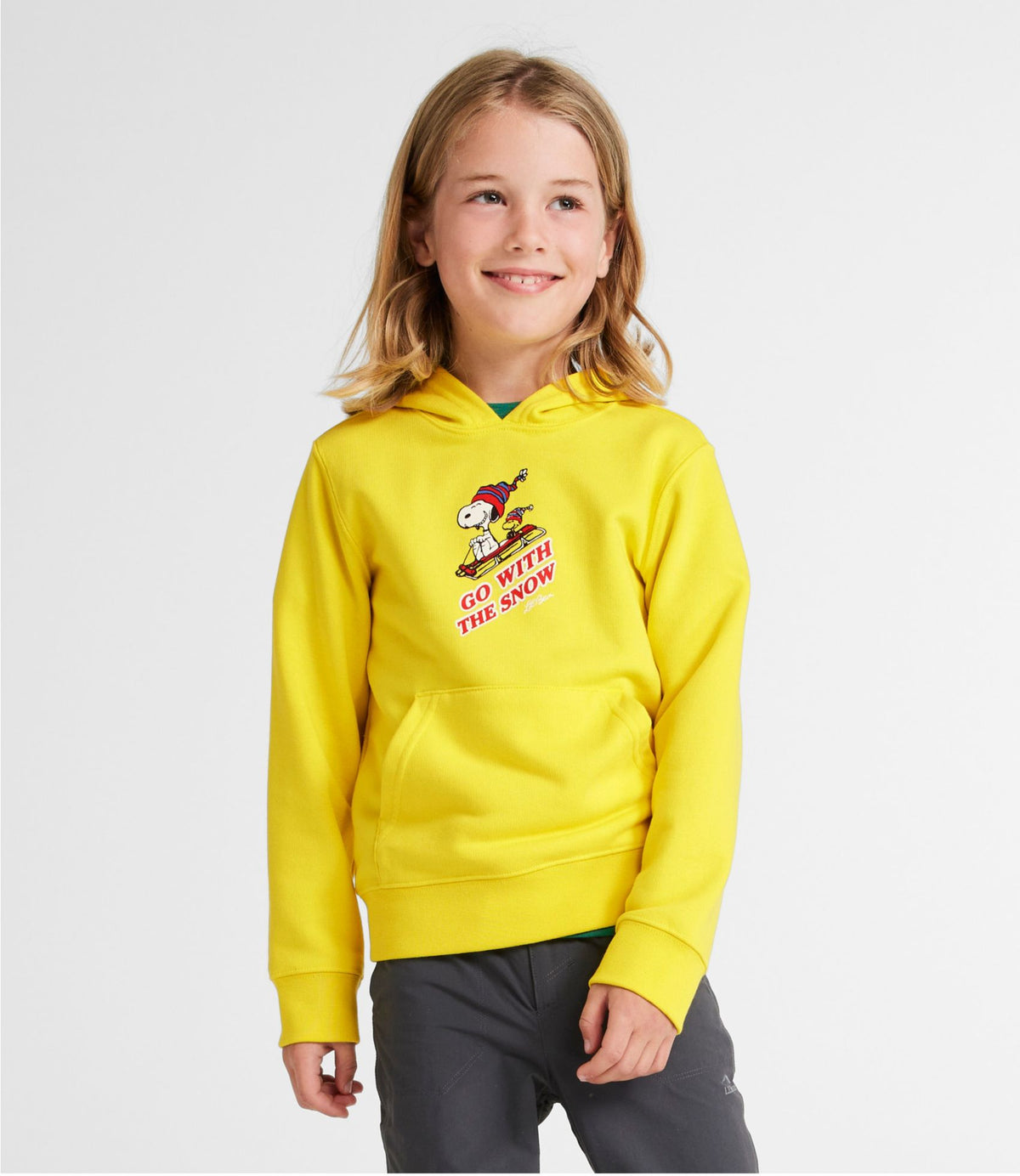 L.L.Bean Kids' L.L.Bean x Peanuts Sweatshirt Hoodie Marine Blue