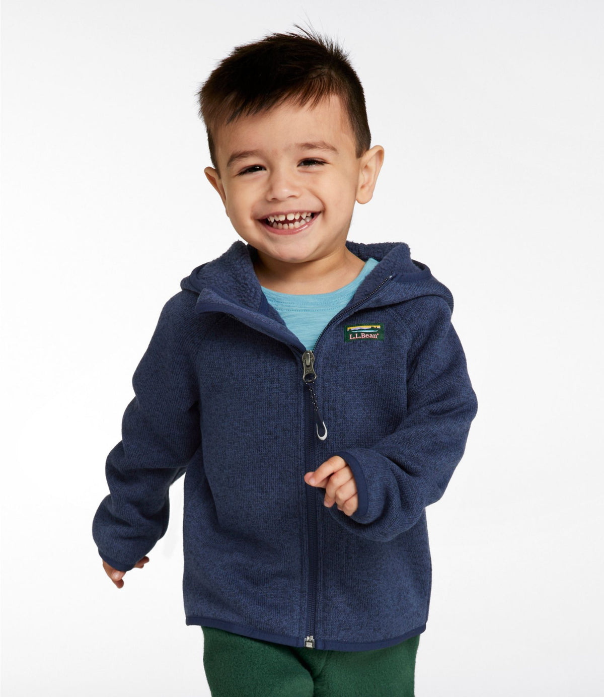 L.L.Bean Infants' and Toddlers' L.L.Bean Sweater Fleece, Full-Zip Bright Navy