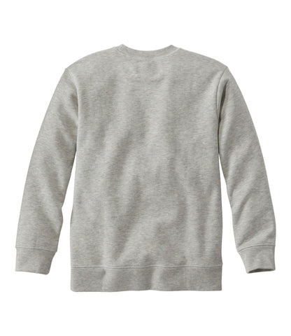 L.L.Bean Kids' L.L.Bean x Peanuts Crew Sweatshirt Deep Red Buffalo