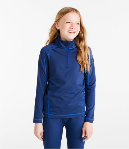 L.L.Bean Kids' Wicked Warm Long Underwear, Expedition-Weight Top Night