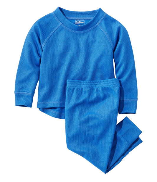 L.L.Bean Toddlers' Wicked Warm Midweight Underwear Set Cobalt Sea