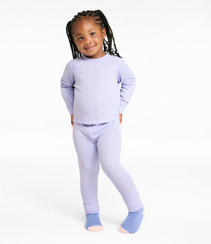 L.L.Bean Toddlers' Wicked Warm Midweight Underwear Set Cobalt Sea