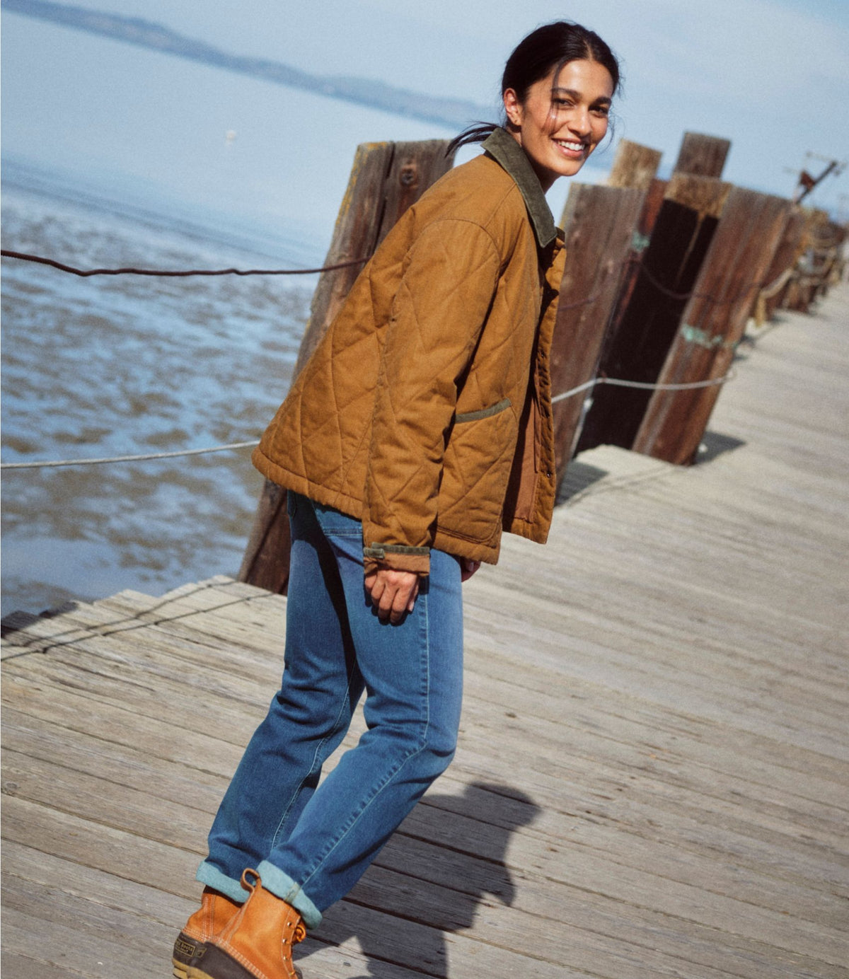 L.L.Bean Women's Insulated Quilted Field Jacket Faded Sage