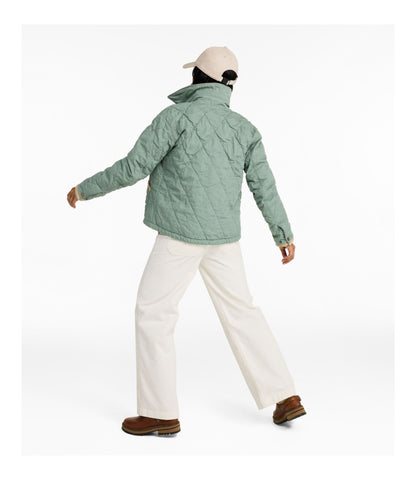 L.L.Bean Women's Insulated Quilted Field Jacket Faded Sage