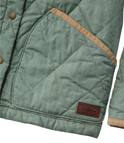 L.L.Bean Women's Insulated Quilted Field Jacket Faded Sage