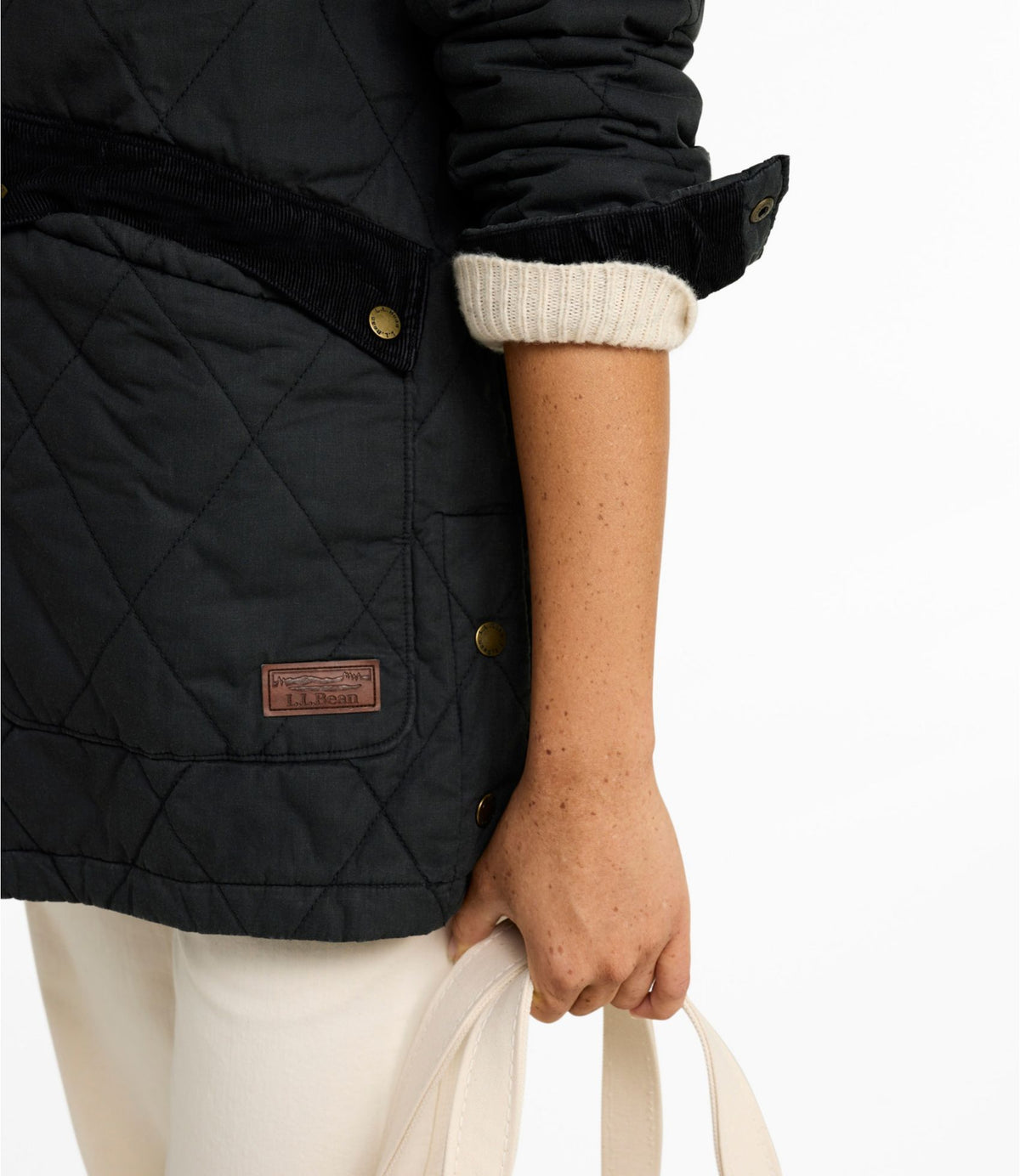 L.L.Bean Women's Insulated Quilted Field Coat Faded Sage