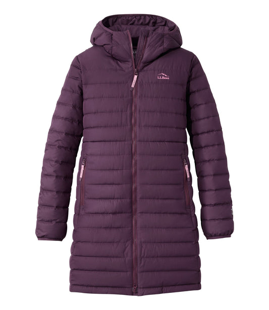 L.L.Bean Women's Access Down Hooded Coat Eggplant