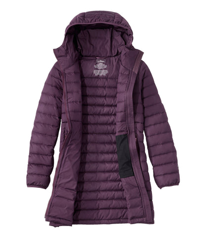 L.L.Bean Women's Access Down Hooded Coat Eggplant