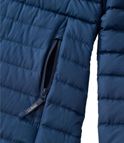 L.L.Bean Women's Access Down Hooded Coat Eggplant