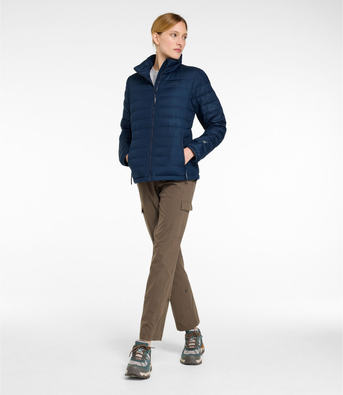 L.L.Bean Women's Access Down Puffer Nautical Navy