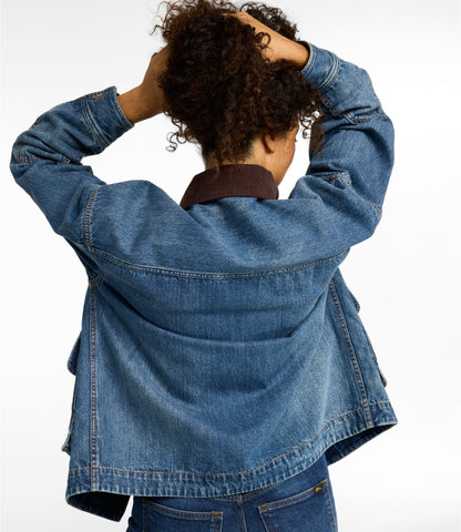 L.L.Bean Women's Signature Double L® Denim Barn Coat Vintage Medium