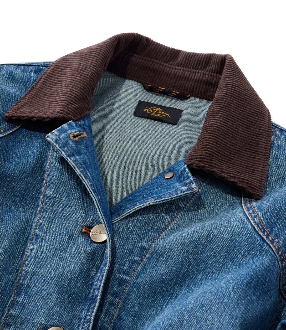 L.L.Bean Women's Signature Double L® Denim Barn Coat Vintage Medium