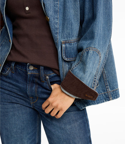L.L.Bean Women's Signature Double L® Denim Barn Coat Vintage Medium