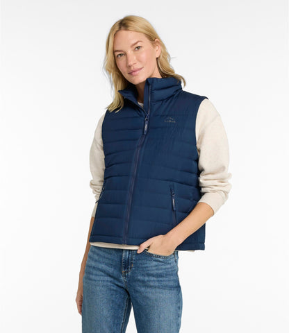 L.L.Bean Women's Access Down Vest Nautical Navy