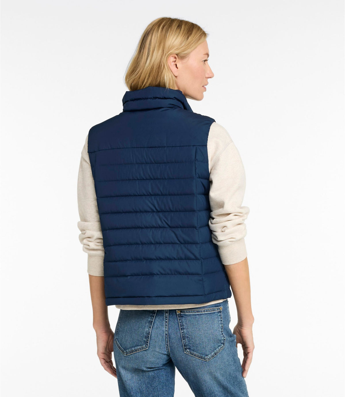 L.L.Bean Women's Access Down Vest Nautical Navy