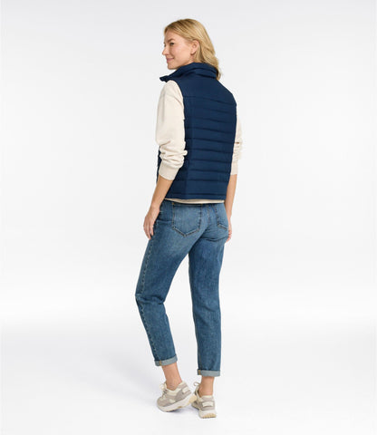 L.L.Bean Women's Access Down Vest Nautical Navy