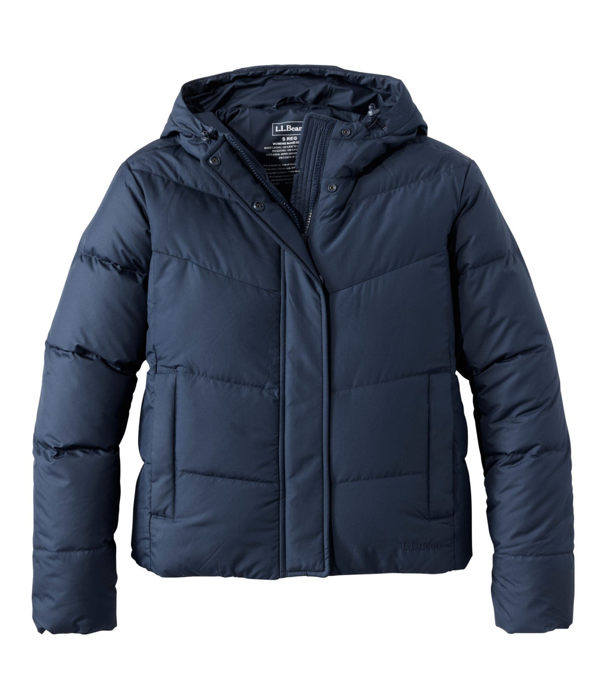 L.L.Bean Women's Popham Puffer Jacket Carbon Navy