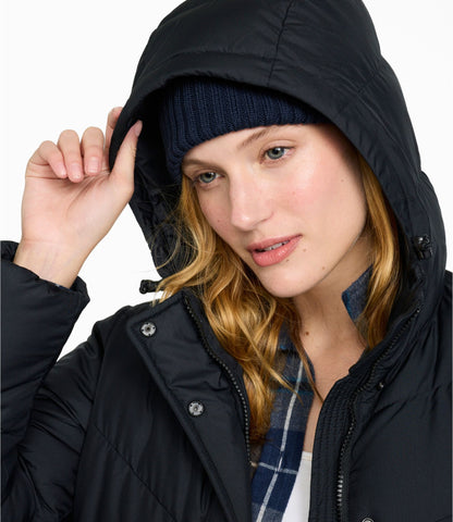 L.L.Bean Women's Popham Puffer Jacket Carbon Navy