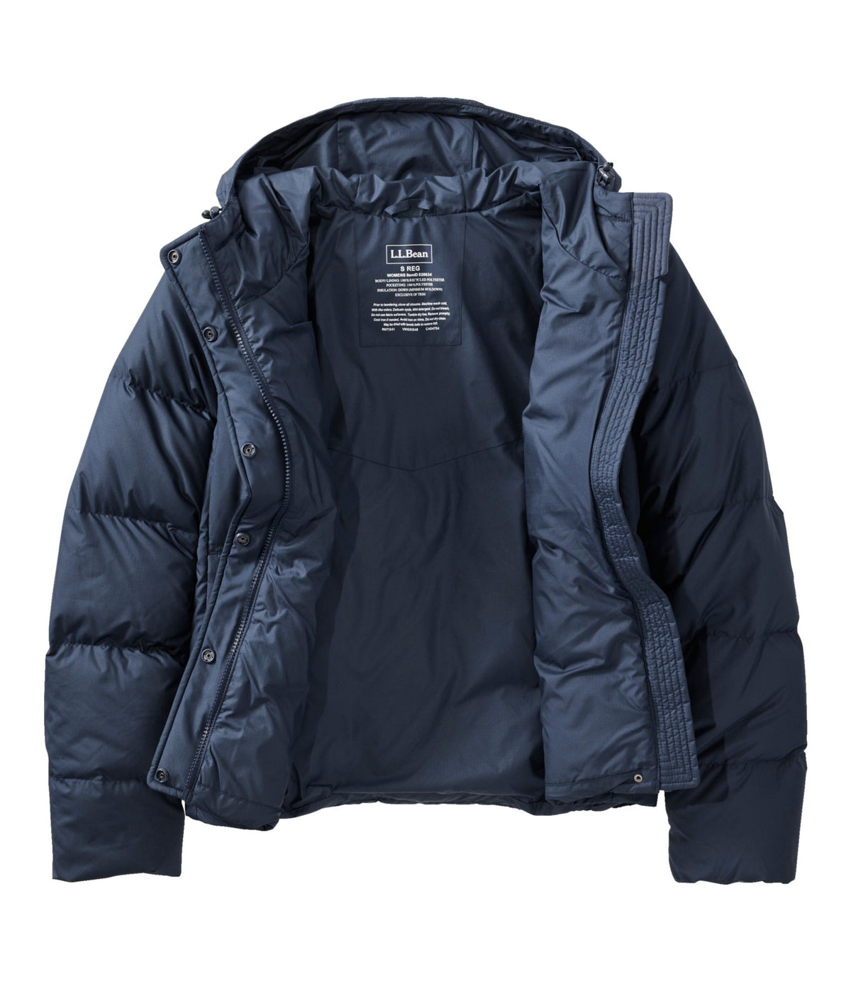 L.L.Bean Women's Popham Puffer Jacket Carbon Navy