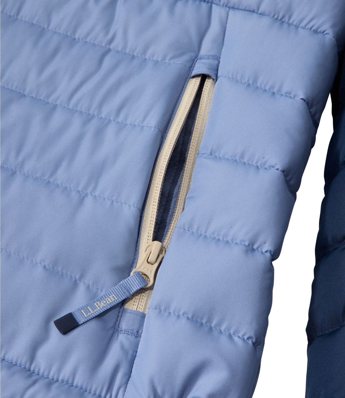 L.L.Bean Women's Access Down Puffer, Colorblock Eggplant/Iced Orchid