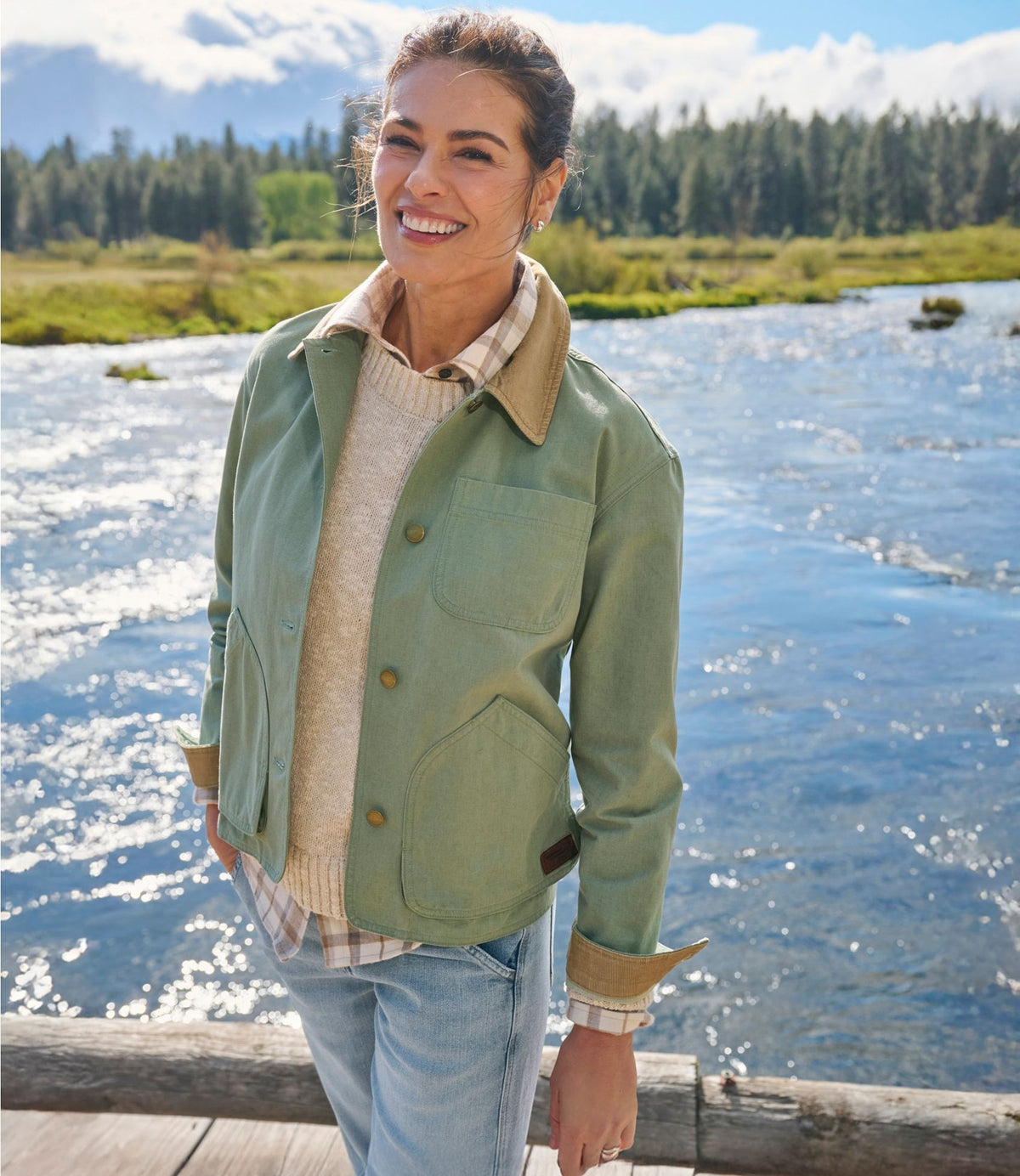 L.L.Bean Women's Lightweight Field Jacket Faded Sage