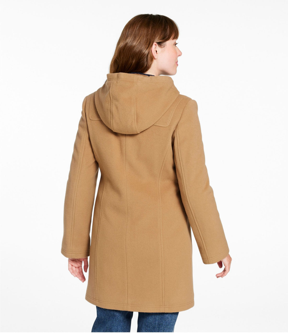 L.L.Bean Women's Classic Lambswool Duffel Coat Camel