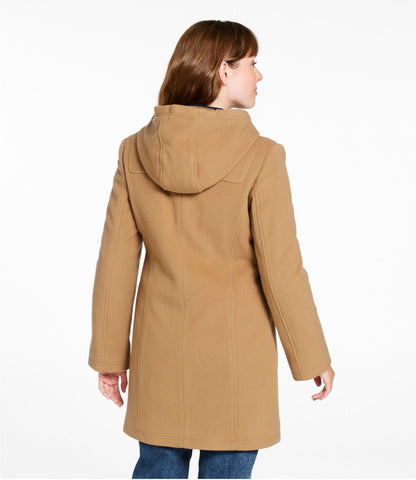 L.L.Bean Women's Classic Lambswool Duffel Coat Camel