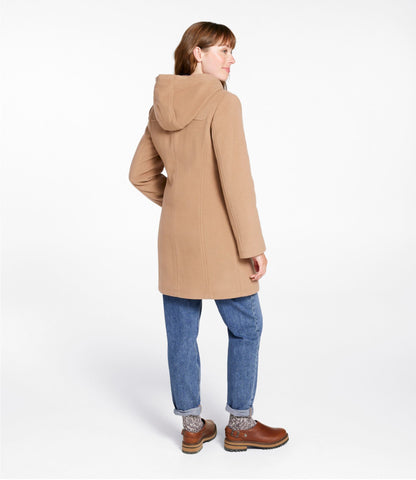 L.L.Bean Women's Classic Lambswool Duffel Coat Camel