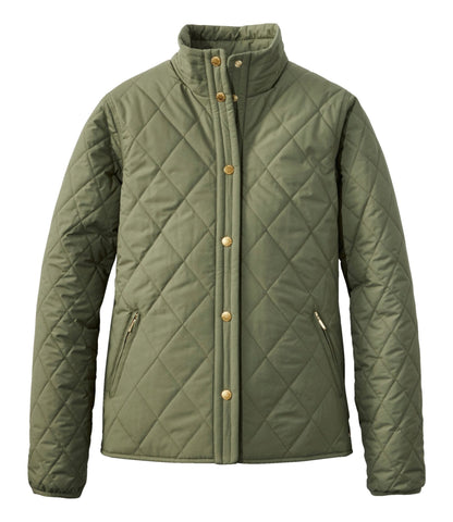 L.L.Bean Women's Bean's Cozy Quilted Jacket Deep Olive