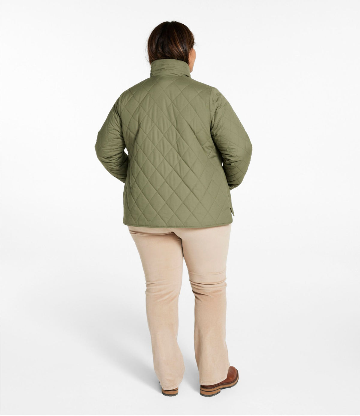 L.L.Bean Women's Bean's Cozy Quilted Jacket Deep Olive