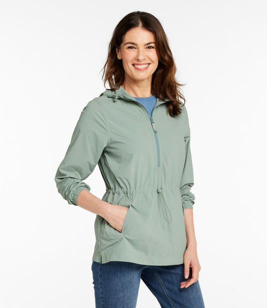 L.L.Bean Women's Light and Airy Anorak Faded Sage