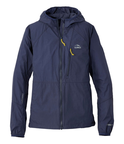 L.L.Bean Women's Stowaway Windbreaker Iron Blue/Foggy Blue