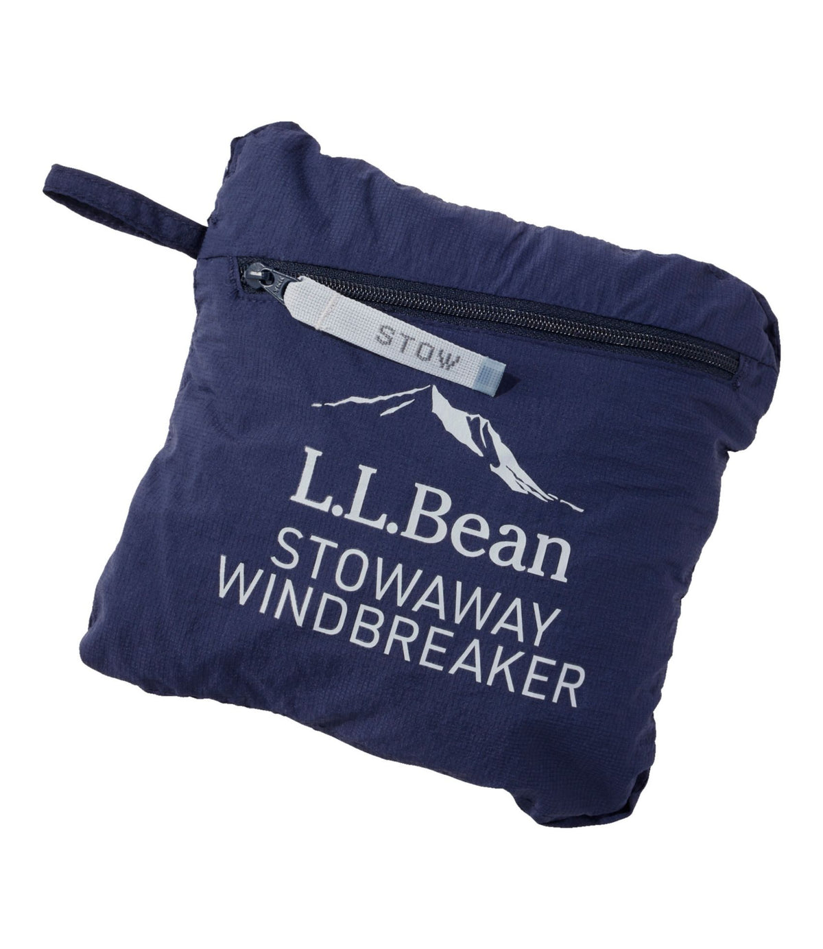 L.L.Bean Women's Stowaway Windbreaker Iron Blue/Foggy Blue