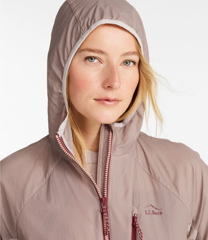 L.L.Bean Women's Stowaway Windbreaker Iron Blue/Foggy Blue
