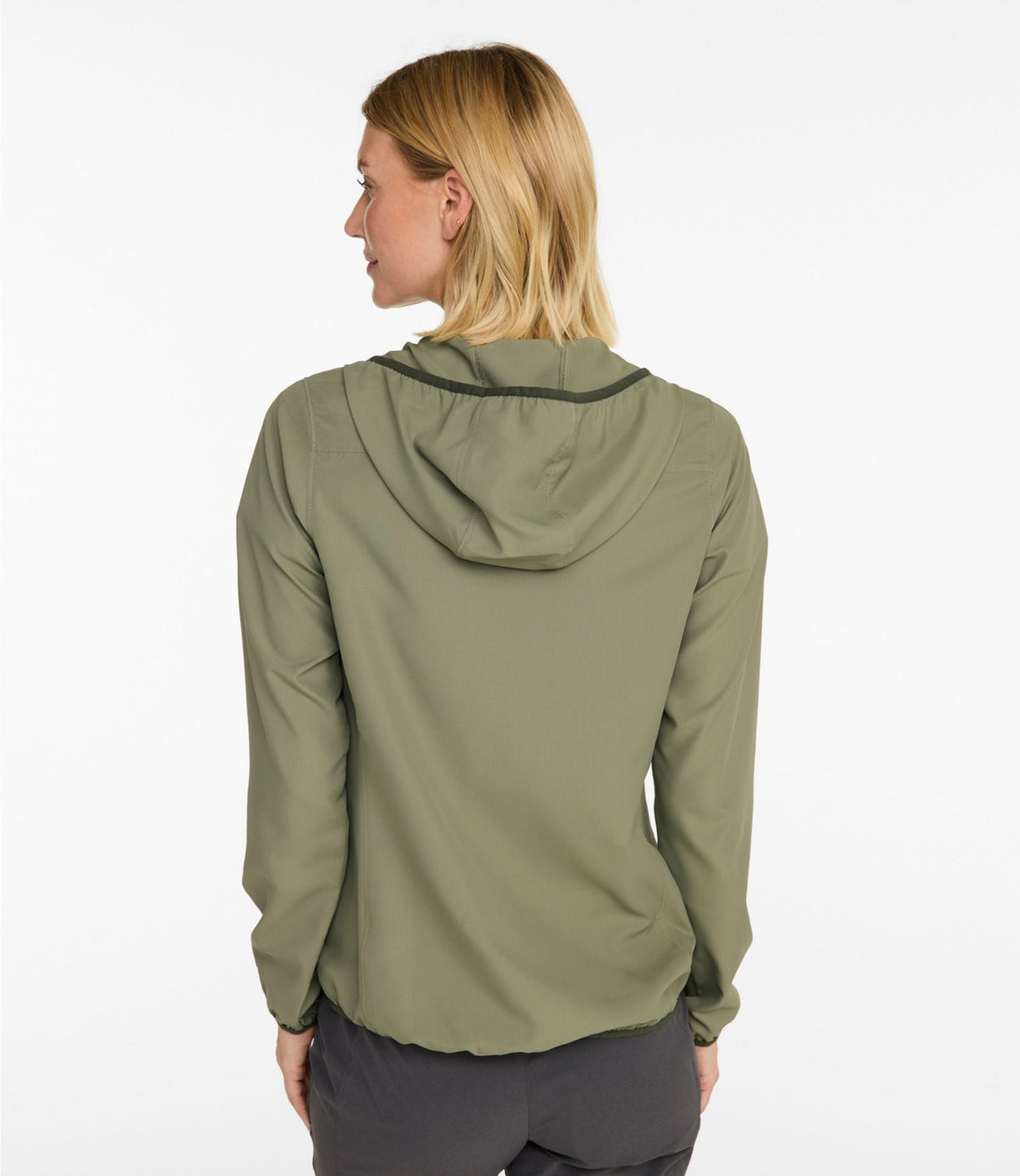 L.L.Bean Women's No Fly Zone Jacket Olive Gray