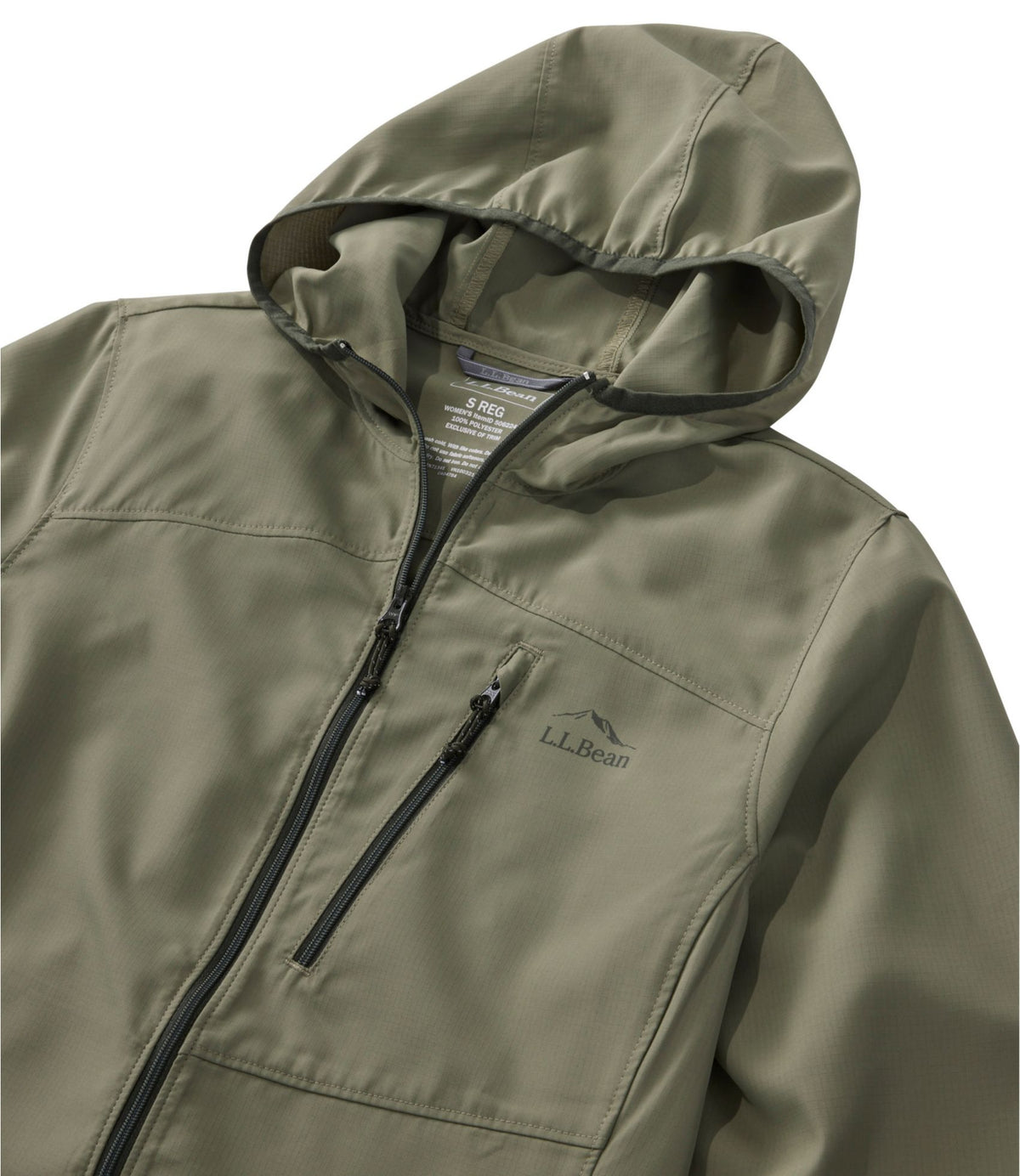 L.L.Bean Women's No Fly Zone Jacket Olive Gray