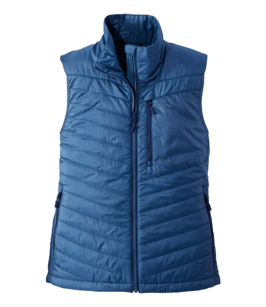L.L.Bean Women's PrimaLoft Packaway Vest Bright Mariner