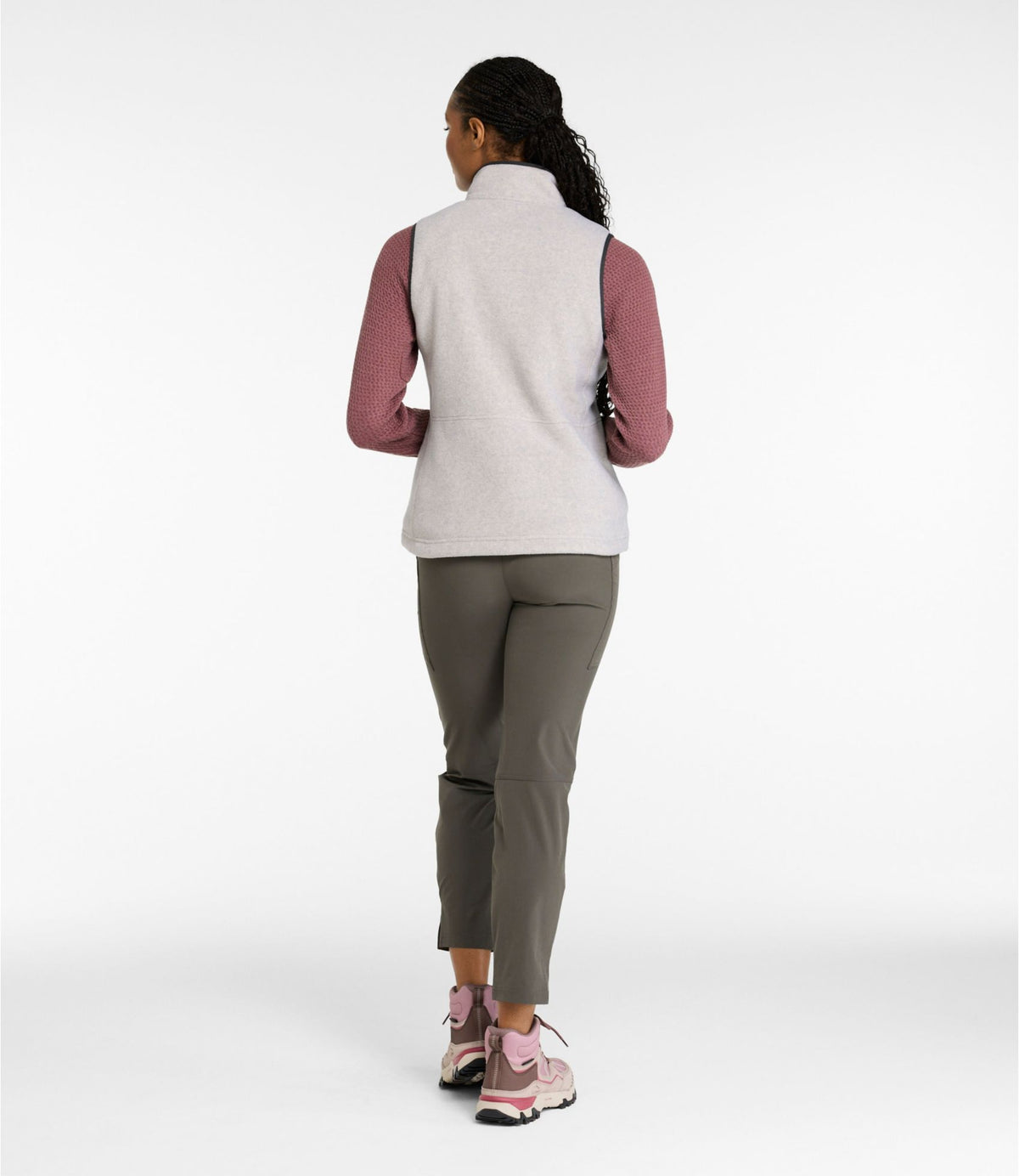 L.L.Bean Women's Mountain Classic Fleece Vest Clay Heather