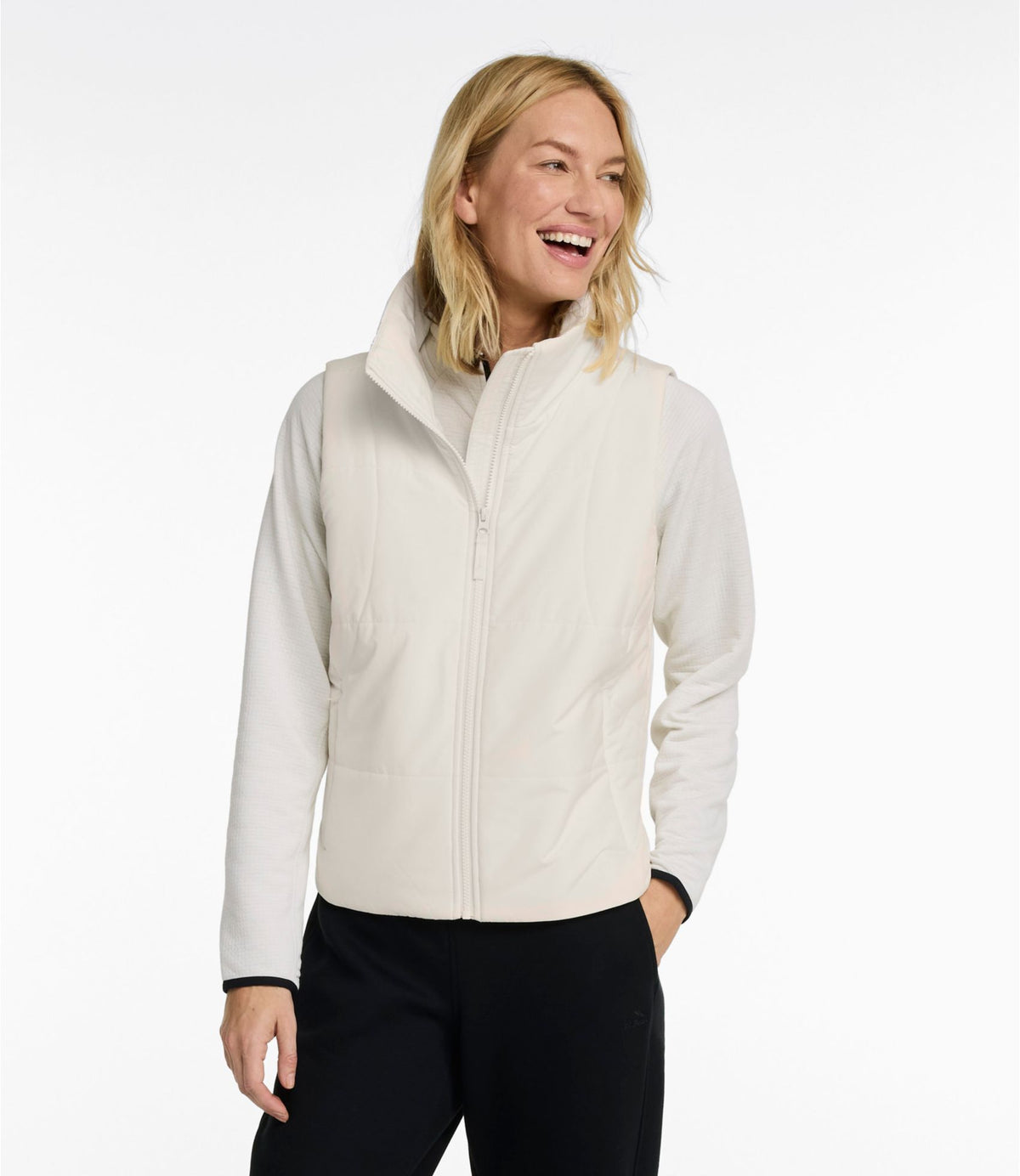 L.L.Bean Women's Venture Puffer Vest Bone