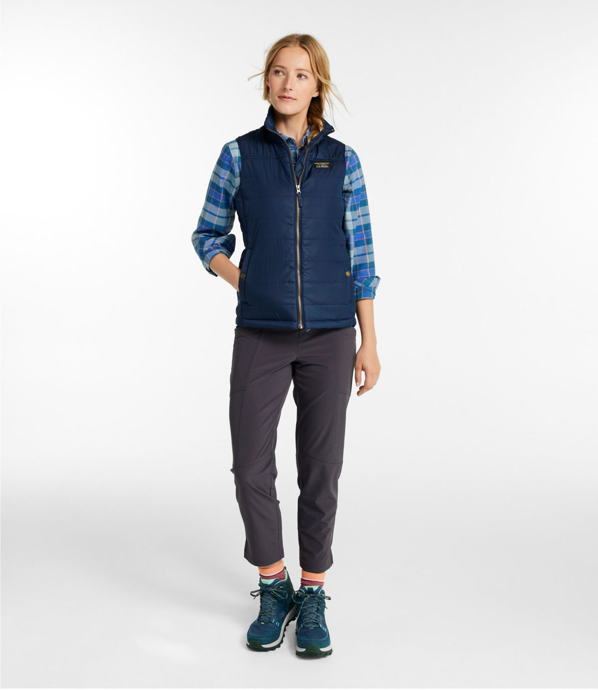 L.L.Bean Women's Mountain Classic Puffer Vest Nautical Navy