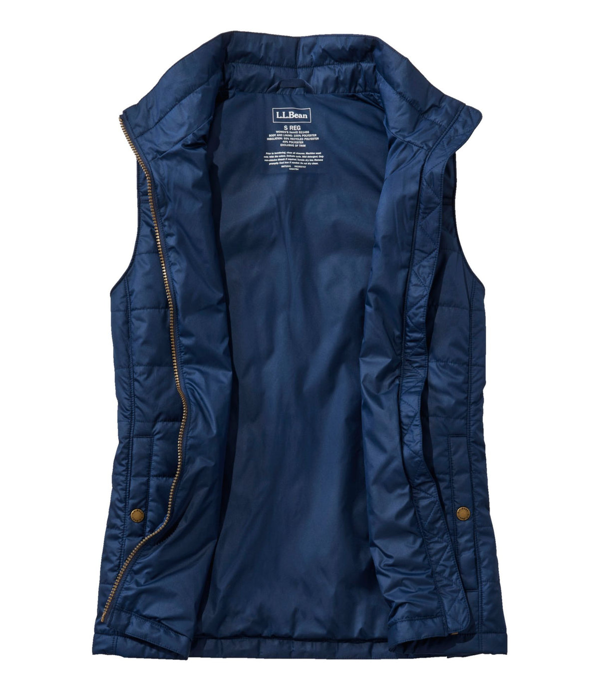 L.L.Bean Women's Mountain Classic Puffer Vest Nautical Navy