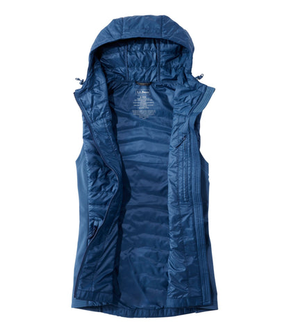 L.L.Bean Women's PrimaLoft Packaway Long Vest Bright Mariner