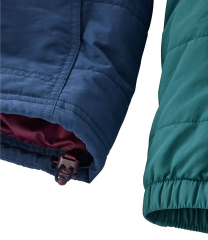 L.L.Bean Men's Mountain Classic Insulated Anorak, Colorblock Dark Cinder/Silver Sand
