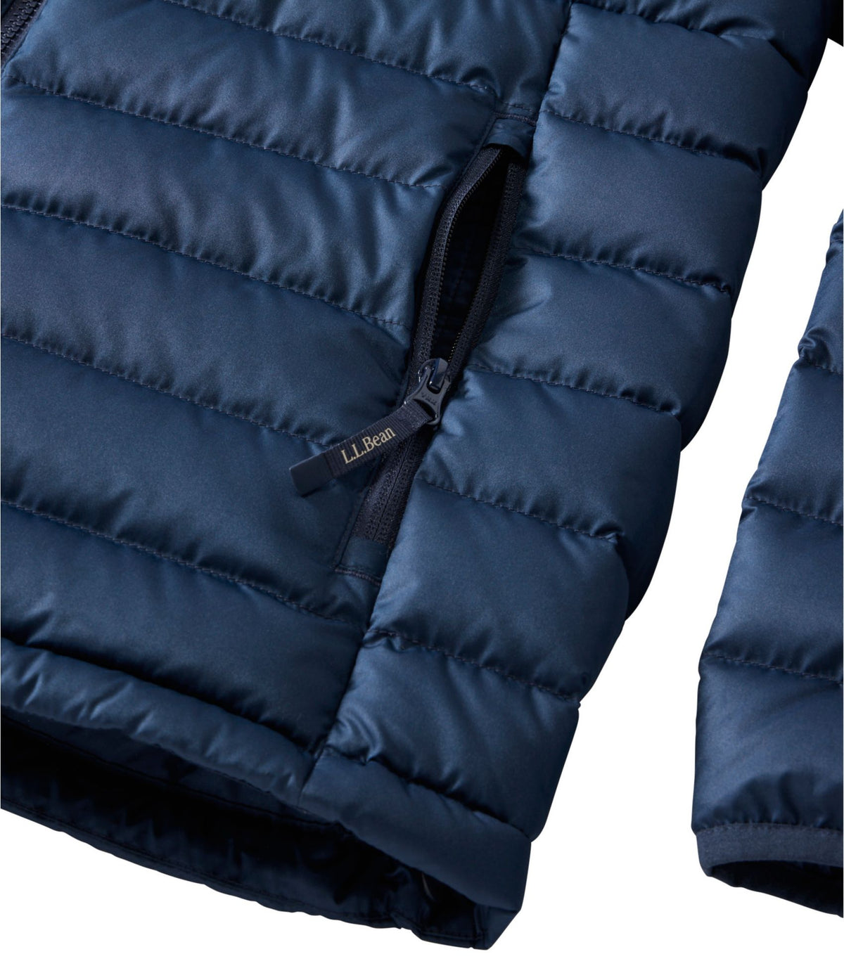 L.L.Bean Men's Access Down Hooded Puffer Nautical Navy