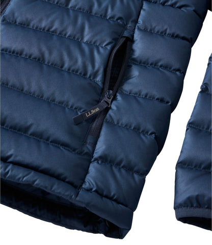 L.L.Bean Men's Access Down Hooded Puffer Nautical Navy