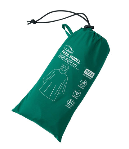 L.L.Bean Adults' Trail Model Rain Poncho Bright Yellow