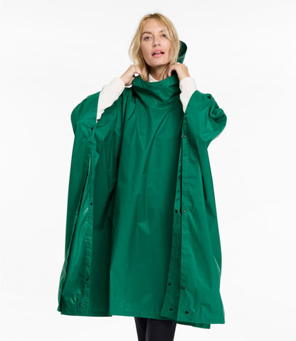 L.L.Bean Adults' Trail Model Rain Poncho Bright Yellow