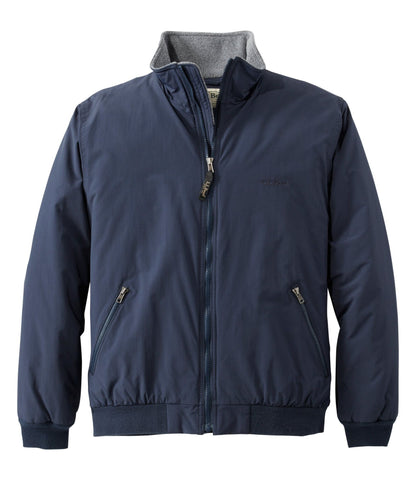 L.L.Bean Men's Warm-Up Jacket, Fleece Lined Navy